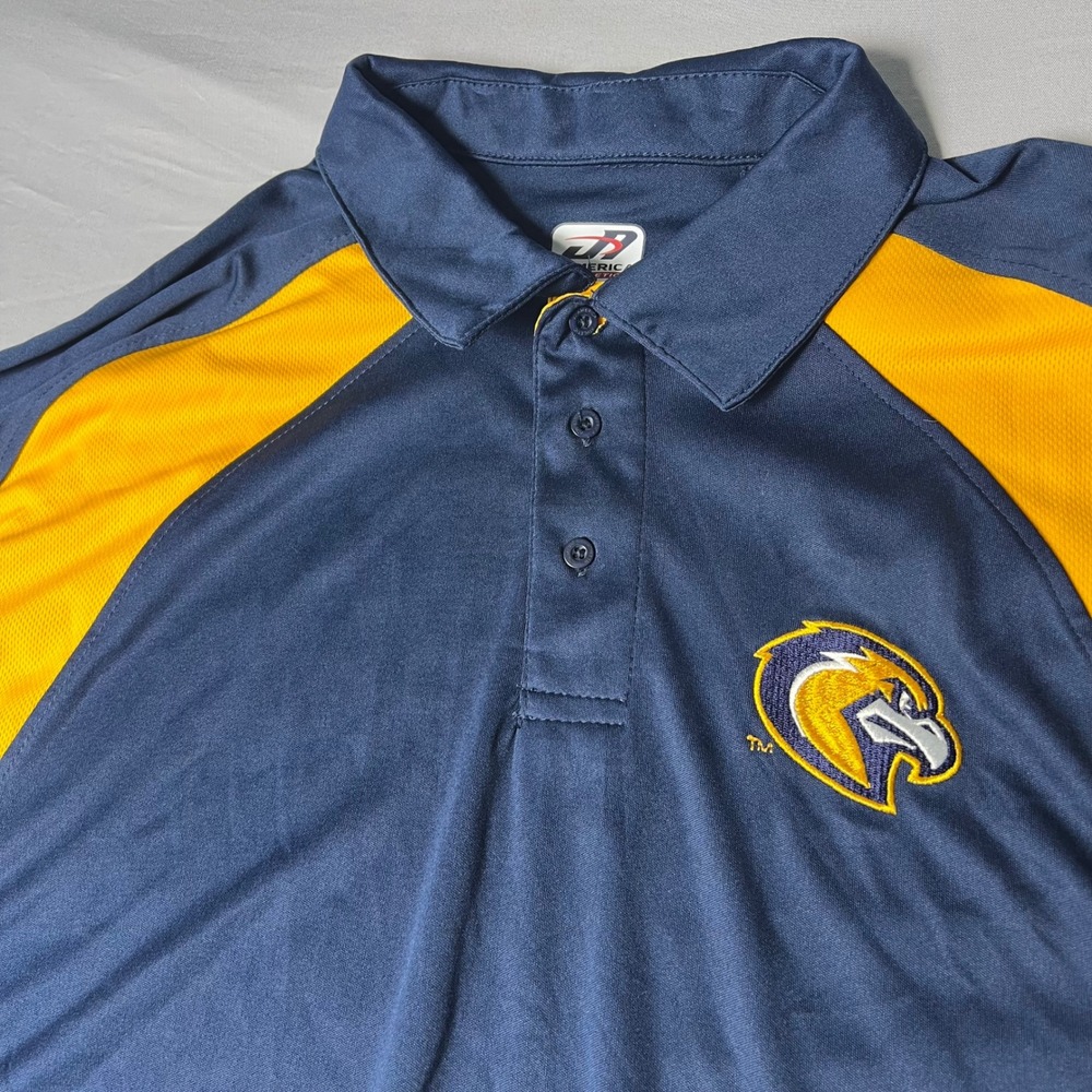 J. America Athletic Southern Miss Golden Eagles Polo Shirt Navy Gold Mens XXL